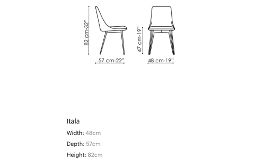 Италиански трапезарен стол ITALA SI от италианския производител BONALDO