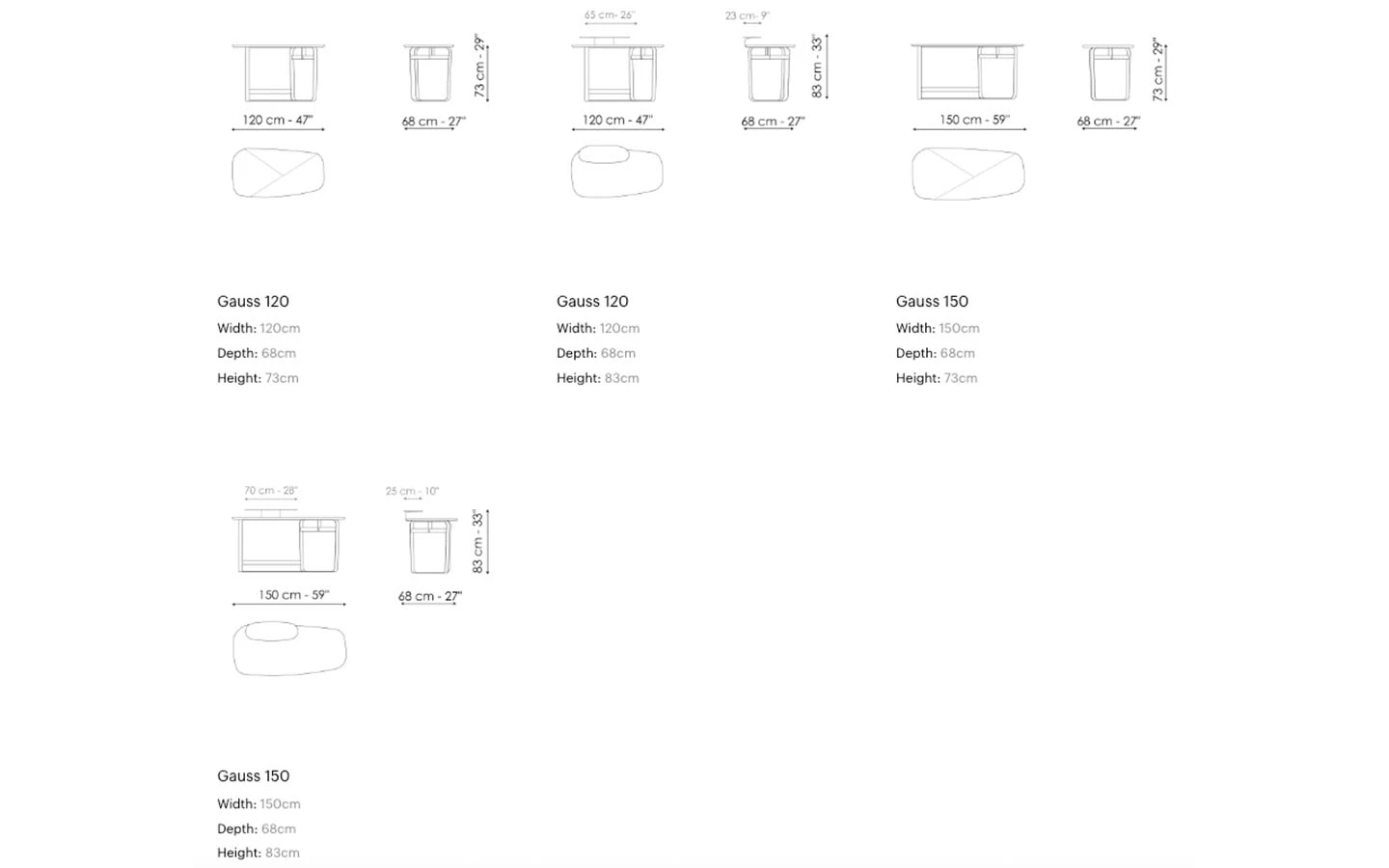 Home office бюро GAUSS от италианския производител BONALDO