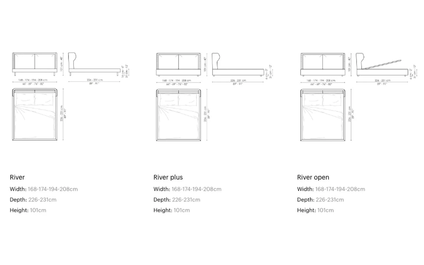 Спалня RIVER от италианския производител BONALDO