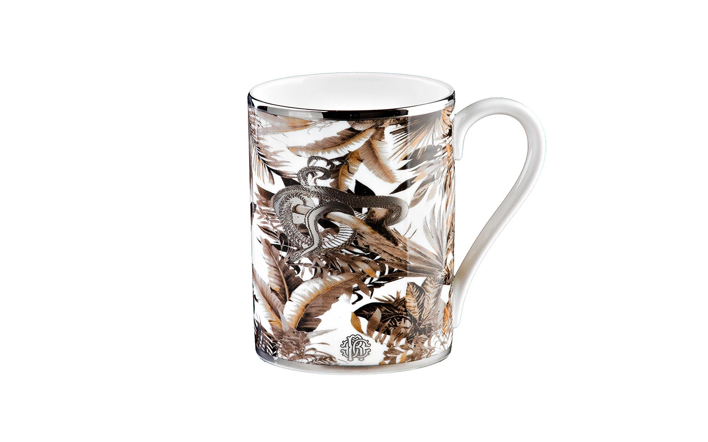 Порцеланова чаша/Мъг Tropical Jungle White Roberto Cavalli Home Luxury Tableware - Stolbg.com