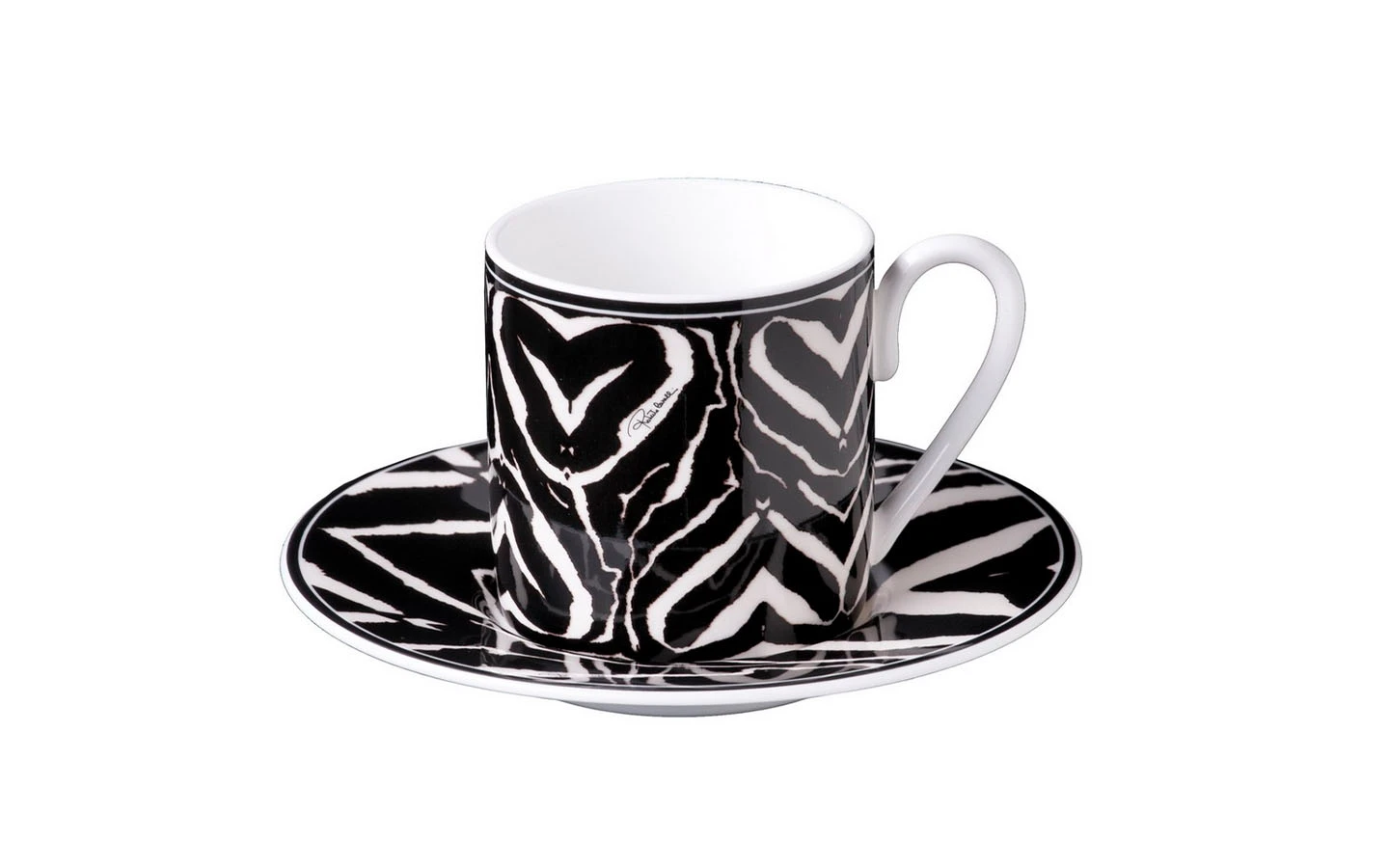 Чаша за кафе с чинийка Zebra Roberto Cavalli Home Luxury Tableware - Stolbg.com