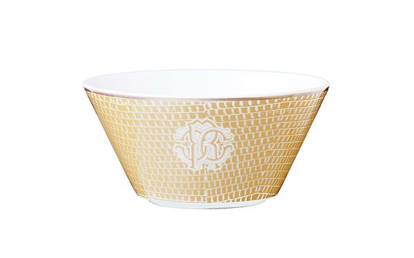 Малка купа за плодове Lizzard Gold Roberto Cavalli Home Luxury Tableware - Stolbg.com
