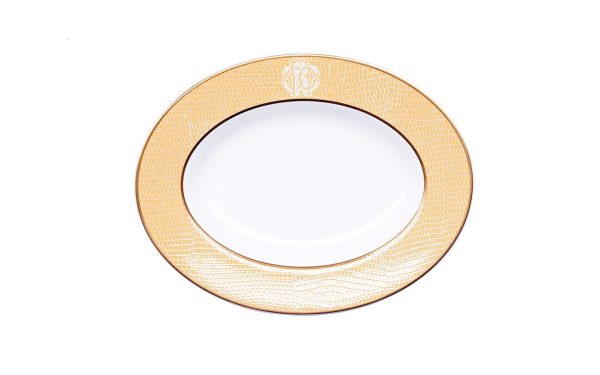 Плато Lizzard Gold Roberto Cavalli Home Luxury Tableware - Stolbg.com