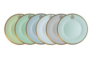 Сет от 6 чинии 21,5 см Lizzard Sunrise Roberto Cavalli Home Luxury Tableware - Stolbg.com