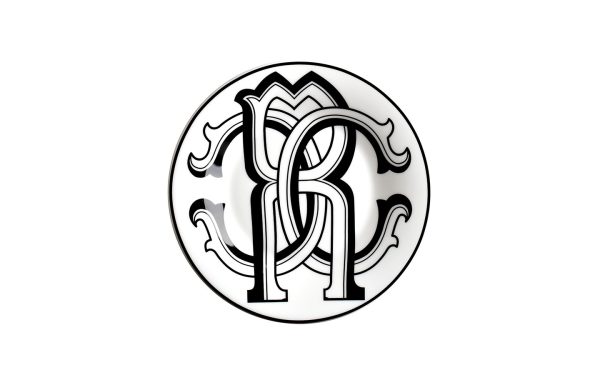 Чиния 15,5 см Monogram Black Roberto Cavalli Home Luxury Tableware - Stolbg.com