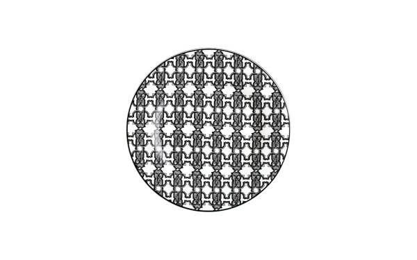 Чиния 21,5 см Monogram Black Roberto Cavalli Home Luxury Tableware - 1 - Stolbg.com