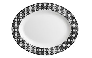 Плато Monogram Black Roberto Cavalli Home Luxury Tableware - Stolbg.com