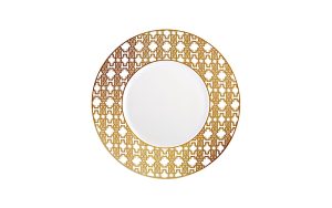 Чиния 27,5 см Monogram Gold Roberto Cavalli Home Luxury Tableware - 3 - Stolbg.com