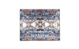 Vide Poche Grande Palazzo Pitti Platin Roberto Cavalli Home Luxury Tableware - Stolbg.com