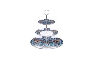 Поднос на три нива Palazzo Pitti Platin Roberto Cavalli Home Luxury Tableware - Stolbg.com