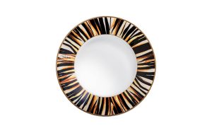 Дълбока чиния 22 см Ray of Gold Roberto Cavalli Home Luxury Tableware - Stolbg.com