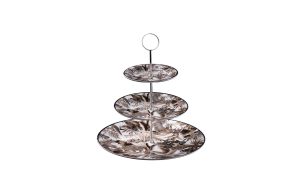 Поднос на три нива Tropical Jungle White Roberto Cavalli Home Luxury Tableware - Stolbg.com