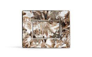 Vide Poche Grande Tropical Jungle White Roberto Cavalli Home Luxury Tableware - Stolbg.com