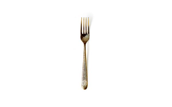 Сет от 6 десертни вилици за хранене Lizzard Gold PVD 18-10 Roberto Cavalli Home Luxury Tableware - Stolbg.com