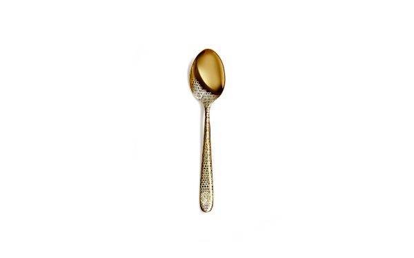 Сет от 6 чаени лъжички Lizzard Gold PVD 18-10 Roberto Cavalli Home Luxury Tableware - Stolbg.com