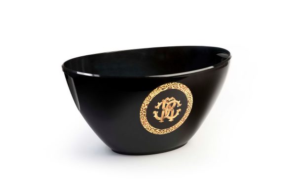 Ледарка Large Monogramma Black Roberto Cavalli Home Luxury Tableware - Stolbg.com