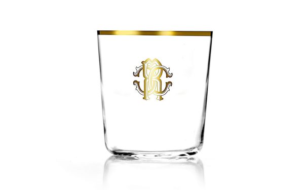 Чаша за уиски Monogramma Gold Roberto Cavalli Home Luxury Tableware - Stolbg.com