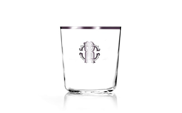 Чаша за уиски Monogramma Platin Roberto Cavalli Home Luxury Tableware - Stolbg.com