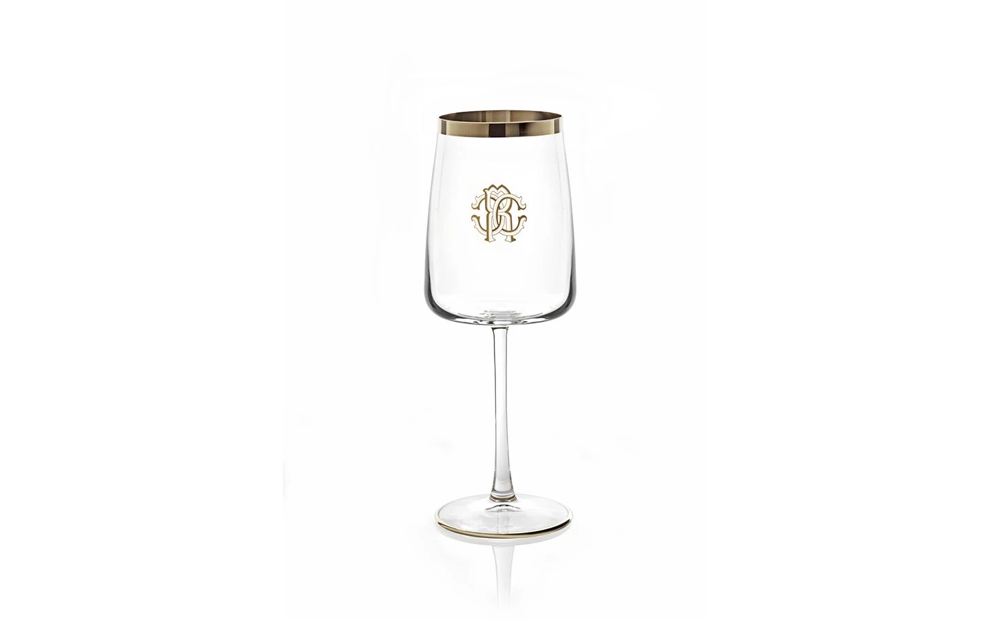 Сет от 2 чаши за вино New Monogram Platin Roberto Cavalli Home Luxury Tableware - Stolbg.com