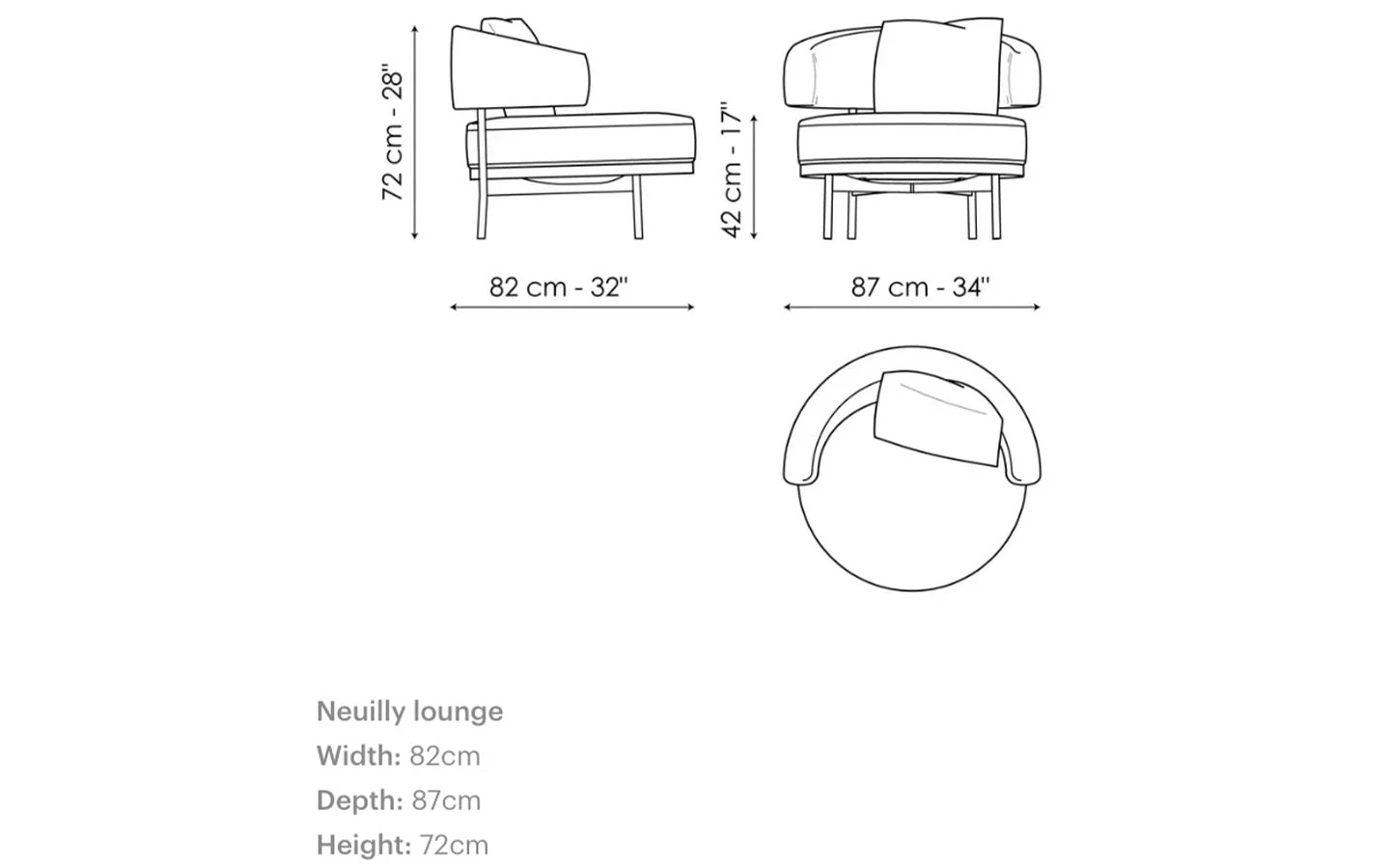 Кресло NEUILLY LOUNGE Bonaldo - 5 - Stolbg.com