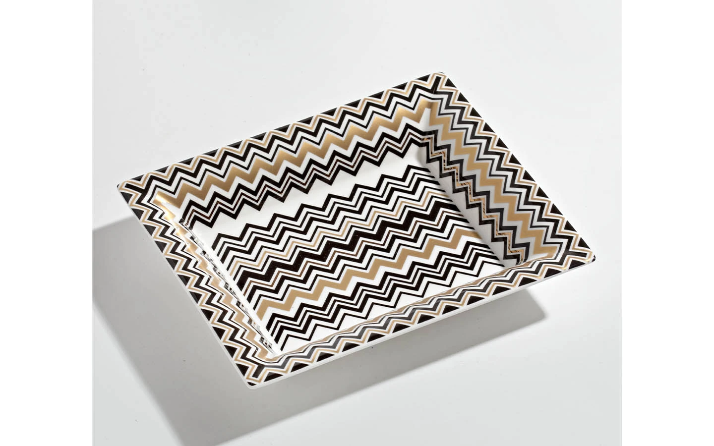 Поднос за дребни предмети Zig Zag Gold Missoni Home - 1 - Stolbg.com