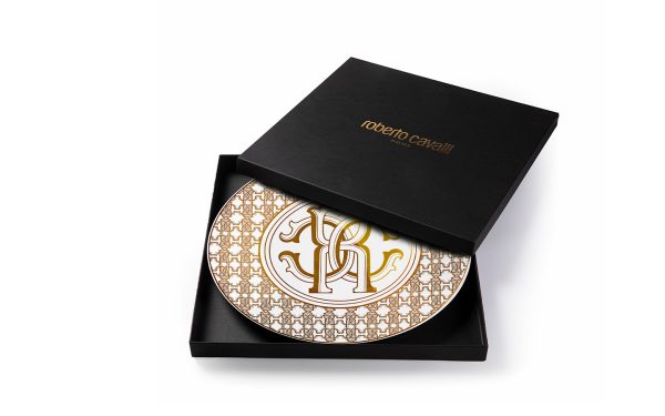 Подложна чиния 32 см Monogram Gold Roberto Cavalli Home Luxury Tableware - 1 - Stolbg.com