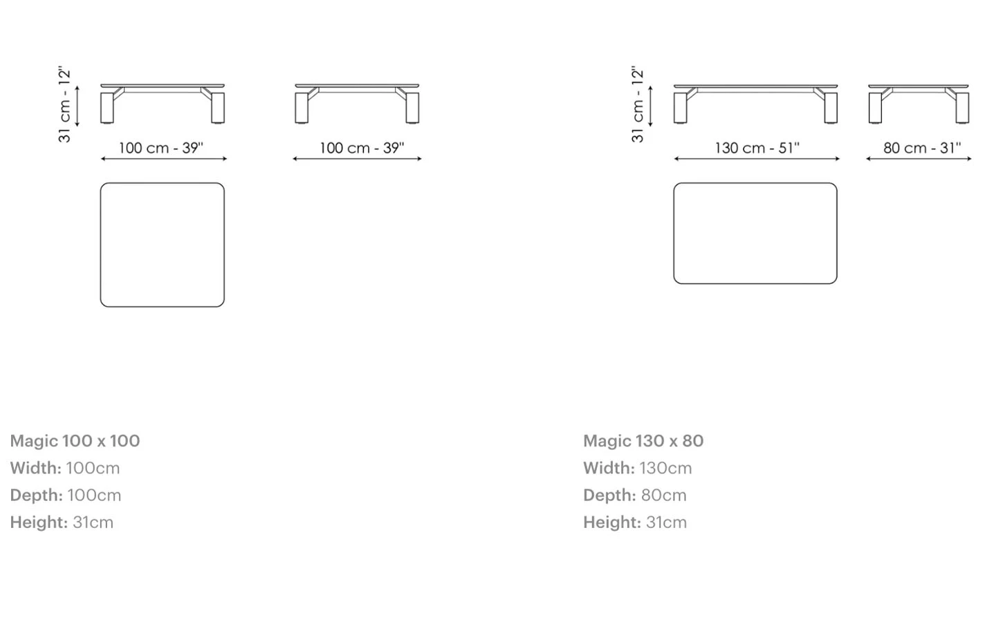 Ниска маса MAGIC Bonaldo - 6 - Stolbg.com