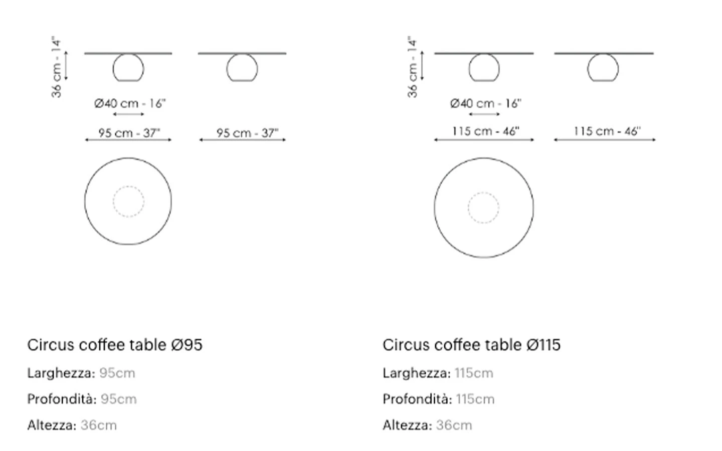 Ниска маса CIRCUS COFFEE TABLE Bonaldo - 4 - Stolbg.com