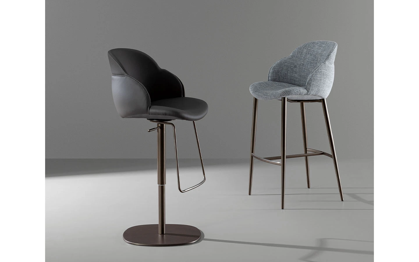 Бар стол MY WAY TOO SWIVEL BASE Bonaldo - 2 - Stolbg.com