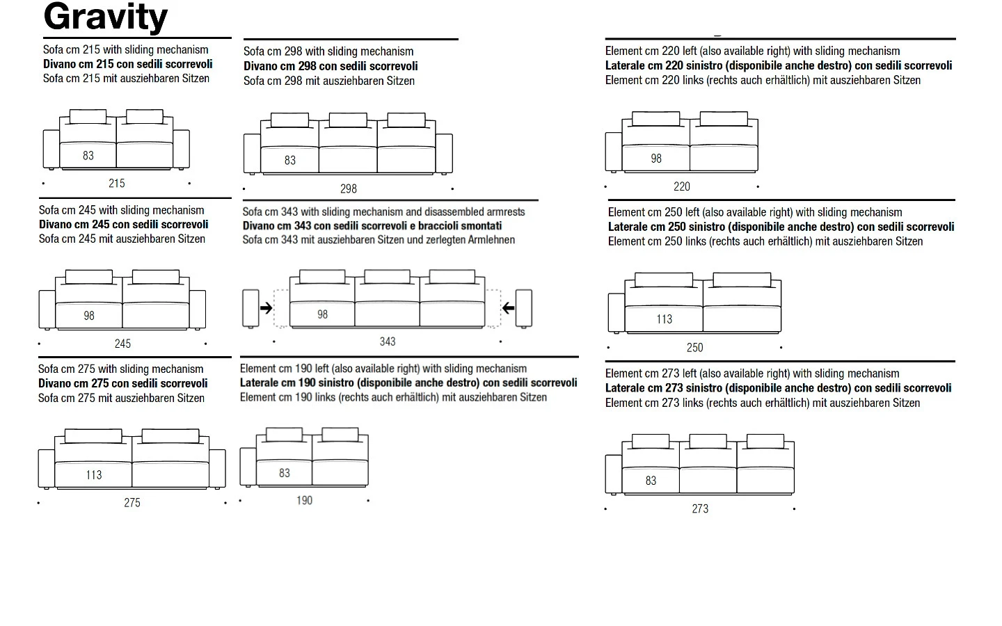 Диван GRAVITY Flexteam - 23 - Stolbg.com