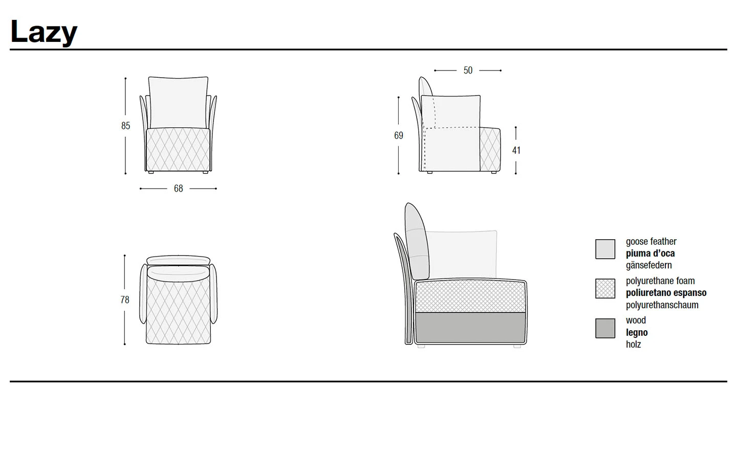 Кресло LAZY Flexteam - 5 - Stolbg.com