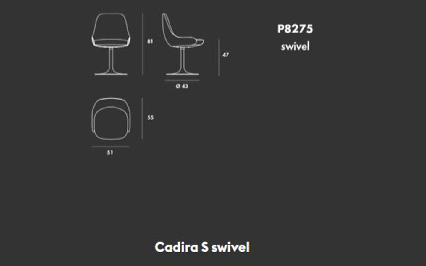 Стол CADIRA S SWIVEL Sovet - 2 - Stolbg.com