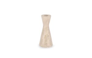 Свещник TIRAK BEIGE TRAVERTINE H15 Bizzotto - 1 - Stolbg.com