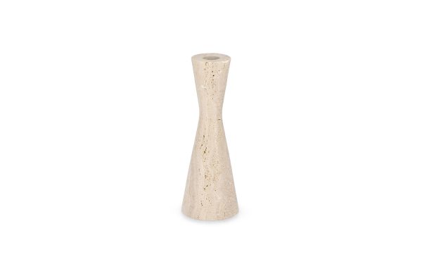 Свещник TIRAK BEIGE TRAVERTINE H20 Bizzotto - 1 - Stolbg.com