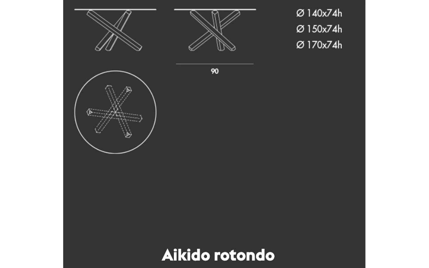 Маса AIKIDO ROUND Sovet - 10 - Stolbg.com