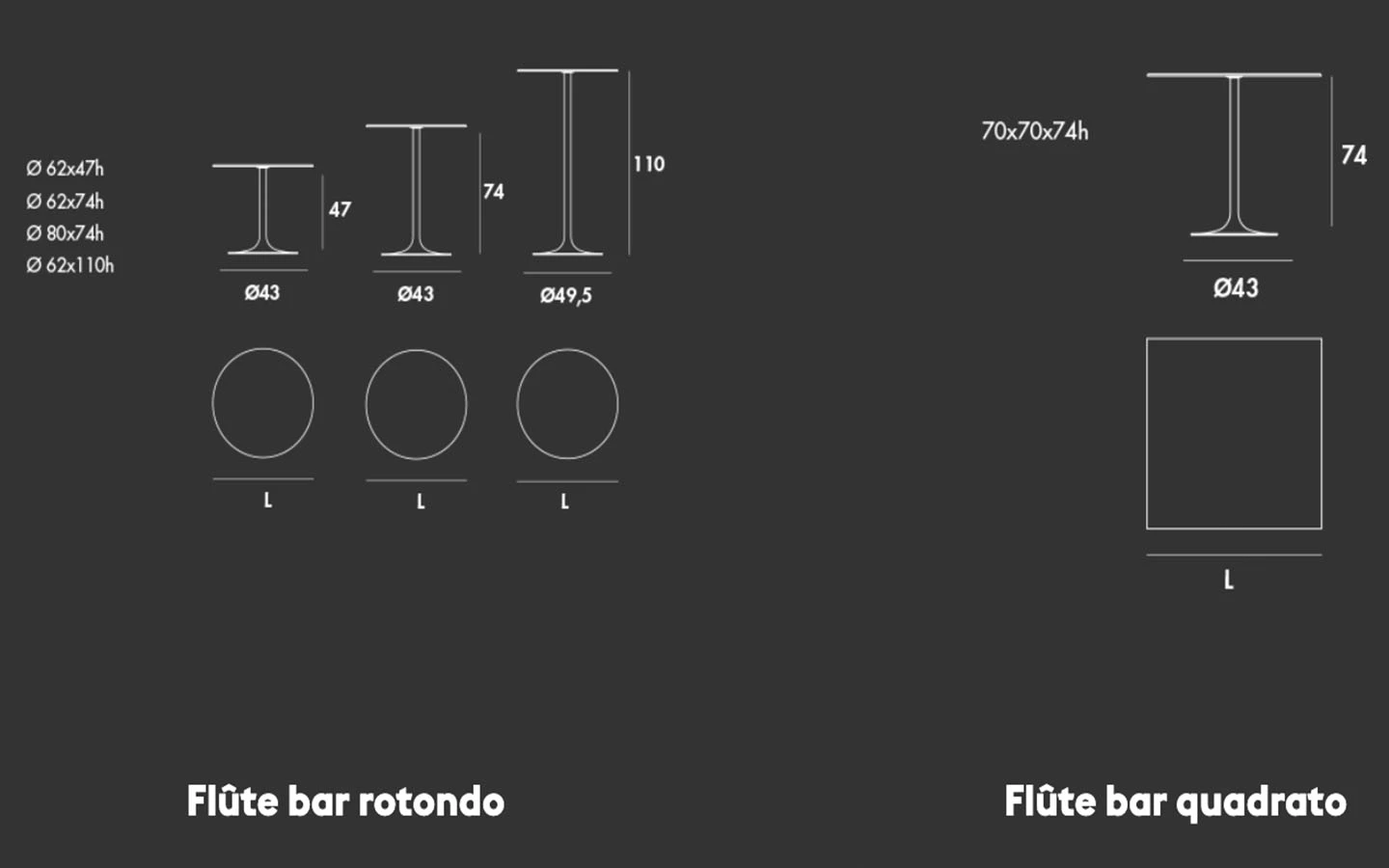 Маса FLÛTE BAR Sovet - 4 - Stolbg.com