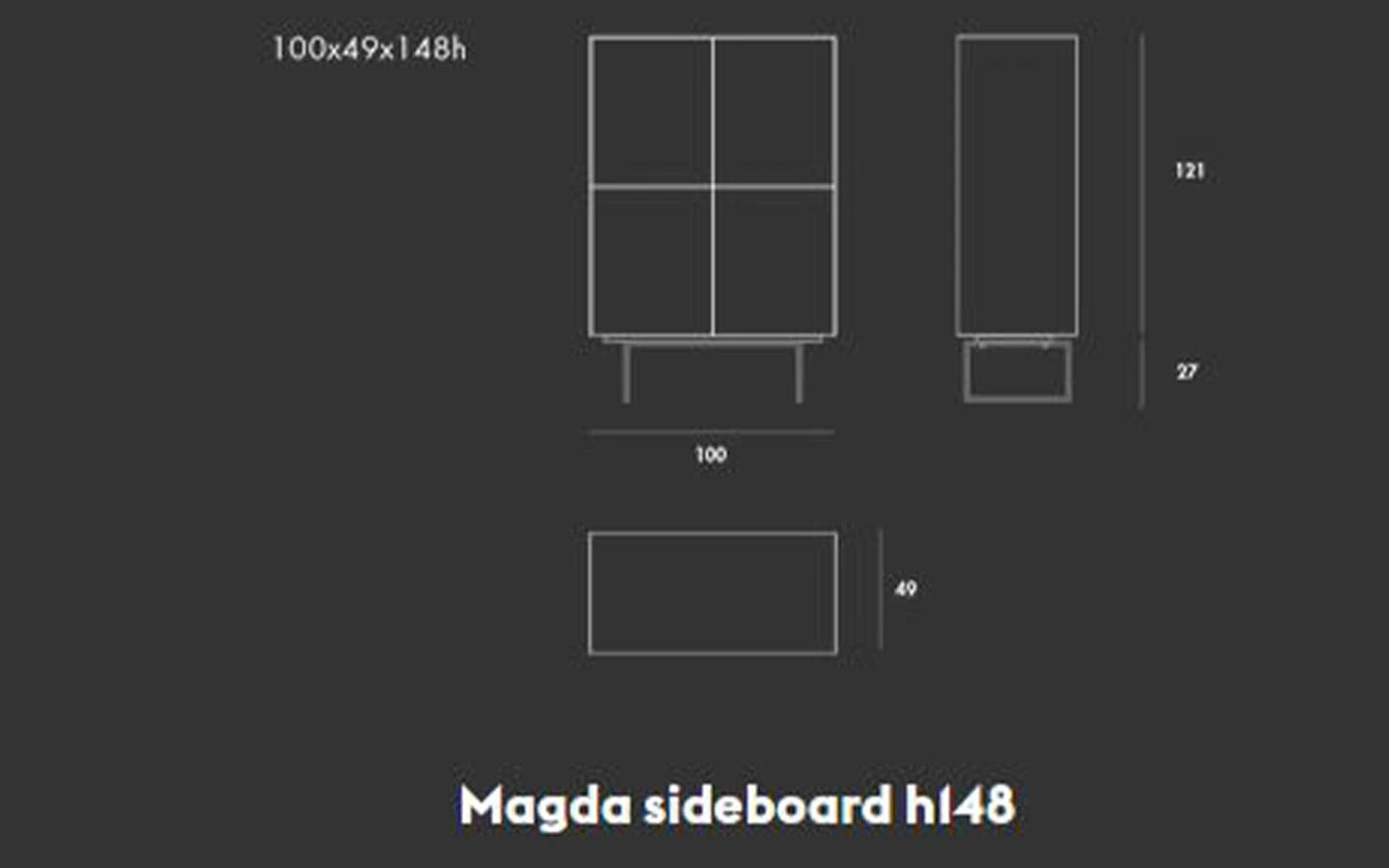 Шкаф MAGDA HIGH Sovet - 5 - Stolbg.com