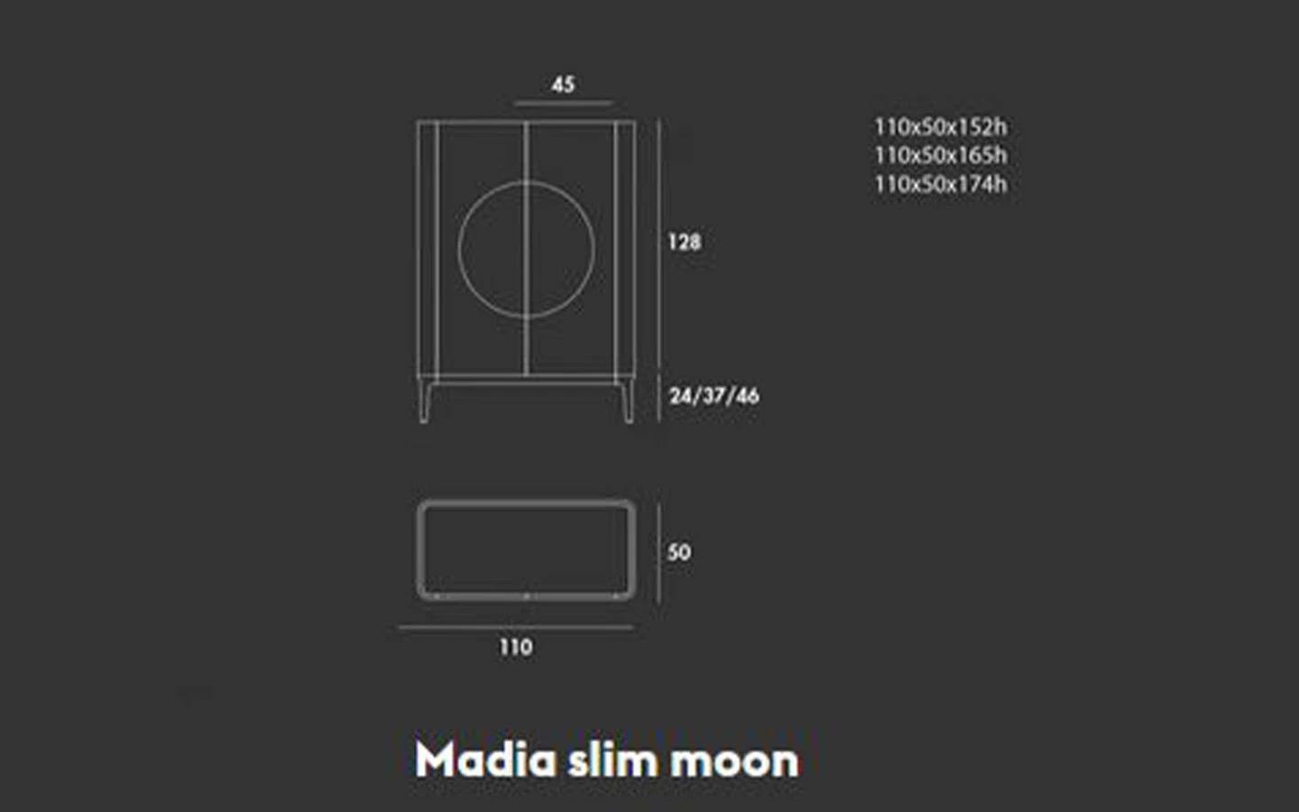 Шкаф MADIA SLIM MOON Sovet - 6 - Stolbg.com