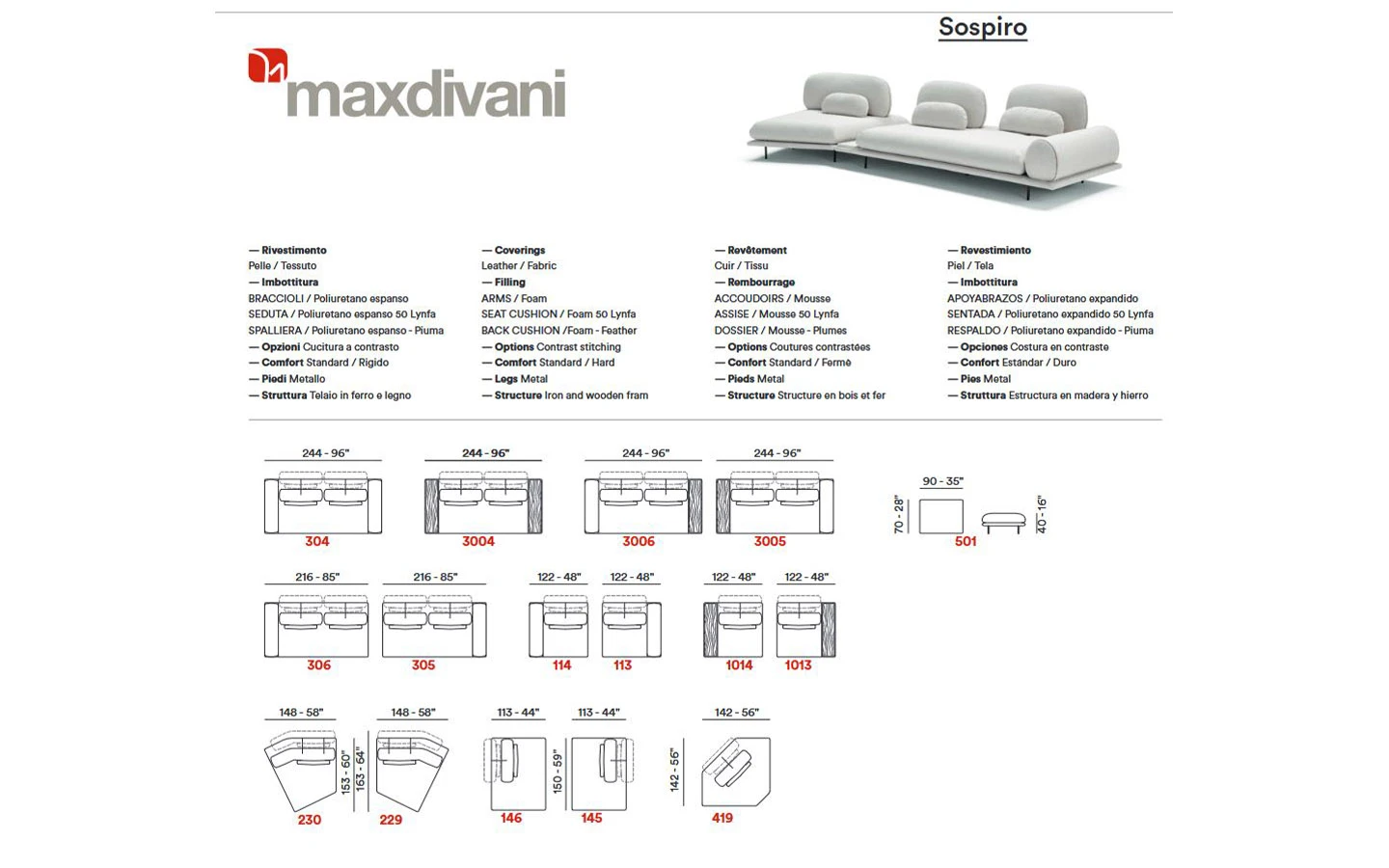 Диван SOSPIRO Max Divani - 9 - Stolbg.com