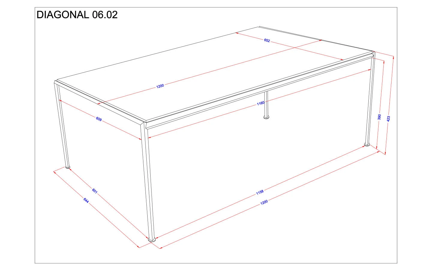 Ниска маса DIAGONAL Bontempi - 7 - Stolbg.com