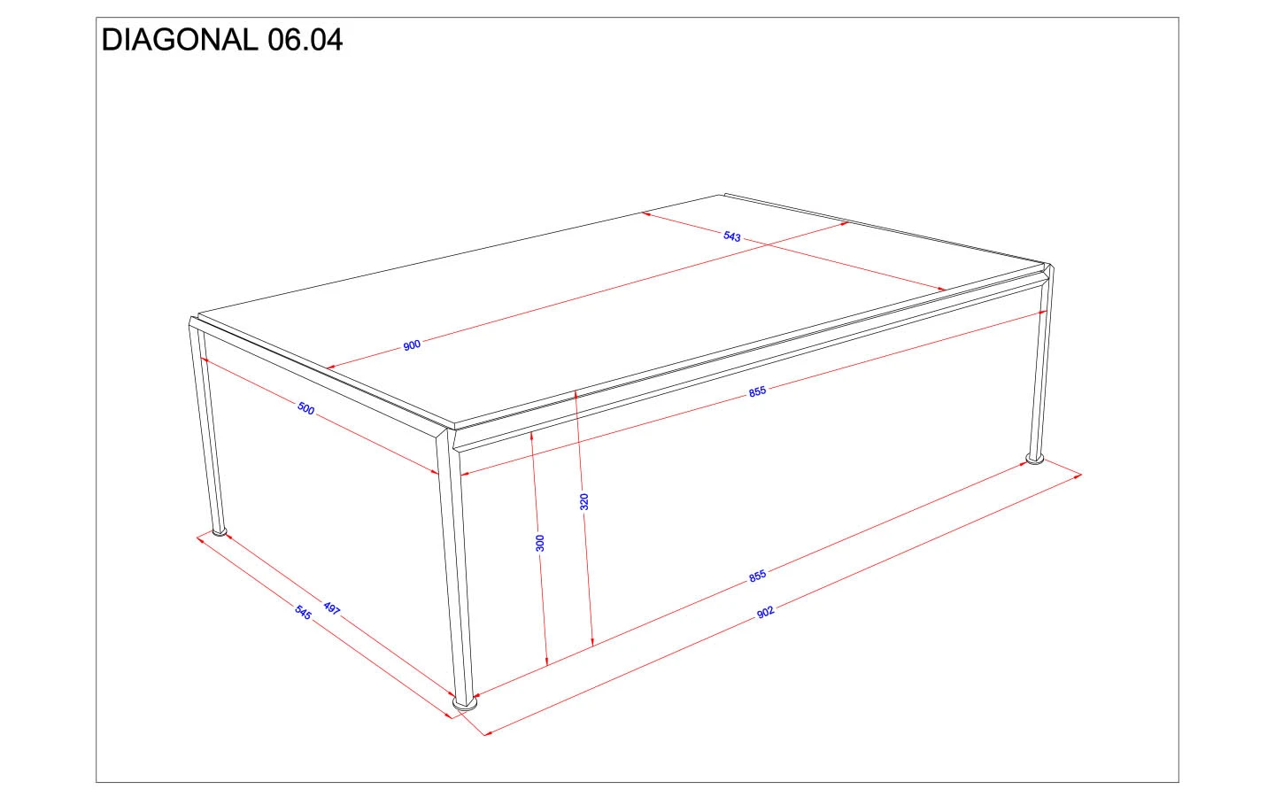 Ниска маса DIAGONAL Bontempi - 8 - Stolbg.com