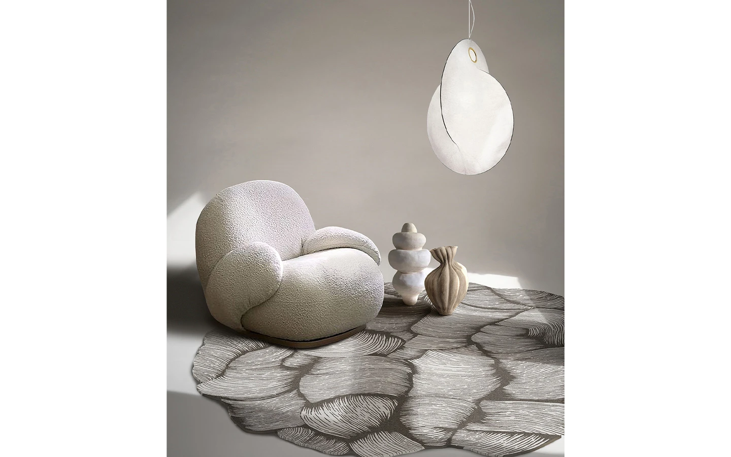 Килим OCEANO ROUND TAUPE Mohebban - 2 - Stolbg.com