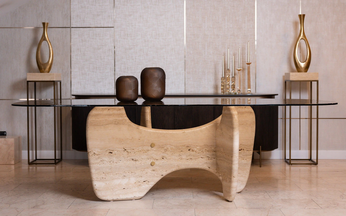 Трапезарна маса TRIBE STONE IN STOCK от Nature Design - 1 - налична в Шоурум STOL