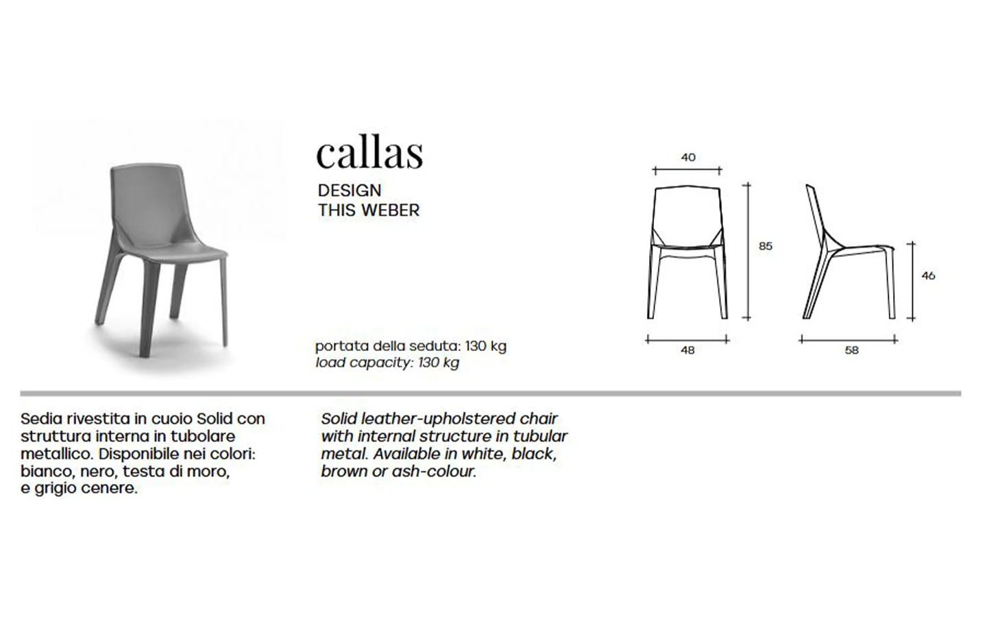 Стол CALLAS FIAM Italia - 10 - Stolbg.com