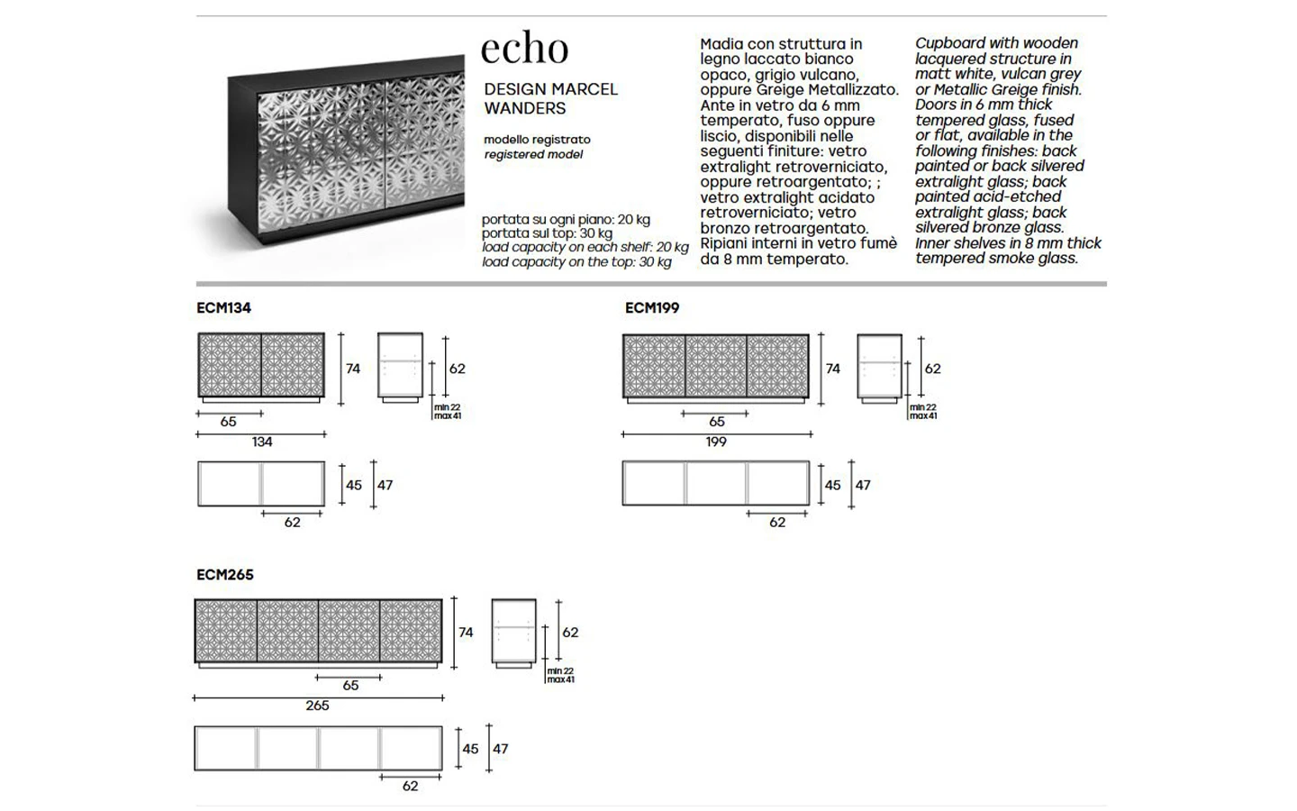 Шкаф ECHO FIAM Italia - 17 - Stolbg.com