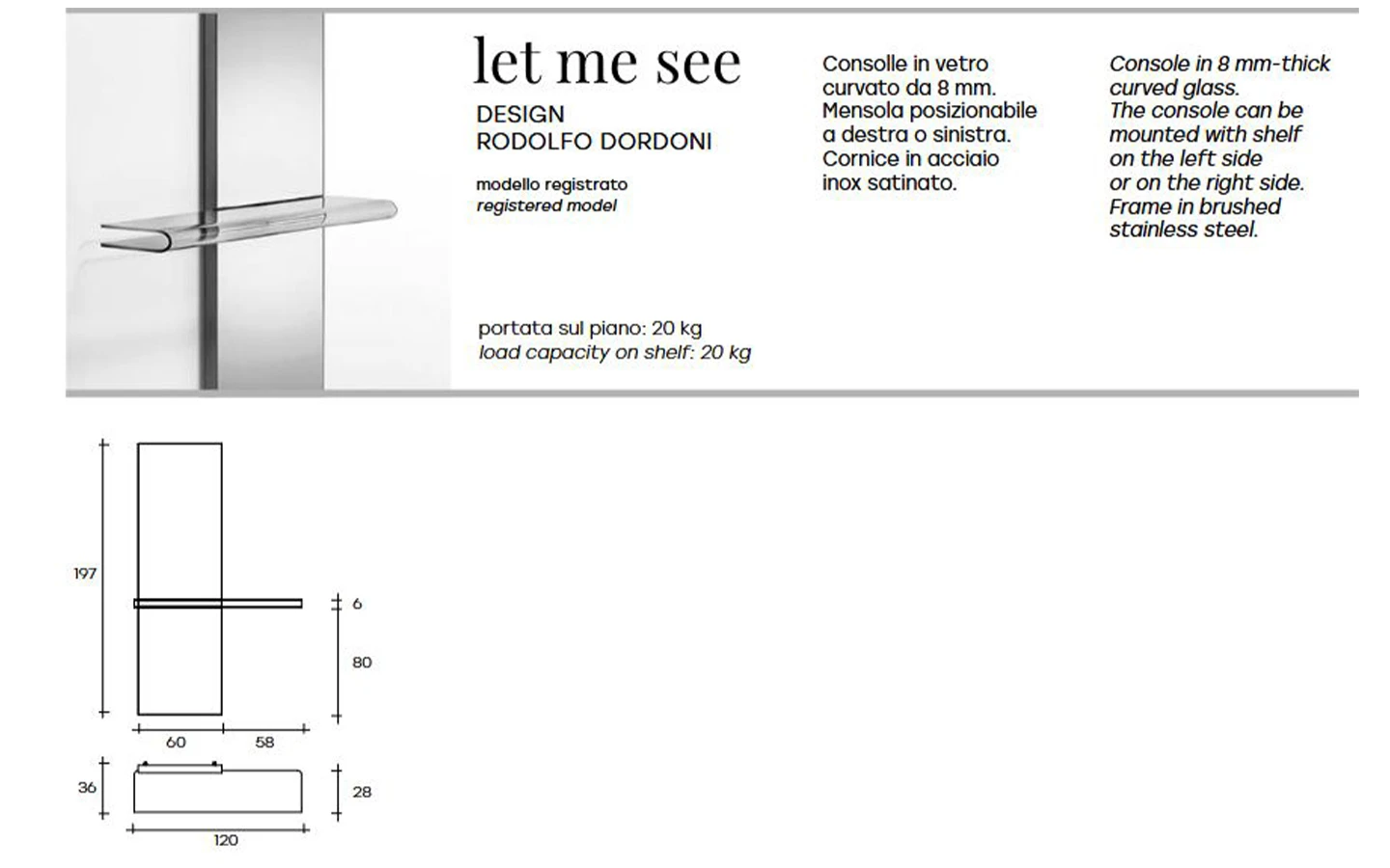 Огледало LET ME SEE FIAM Italia - 4 - Stolbg.com