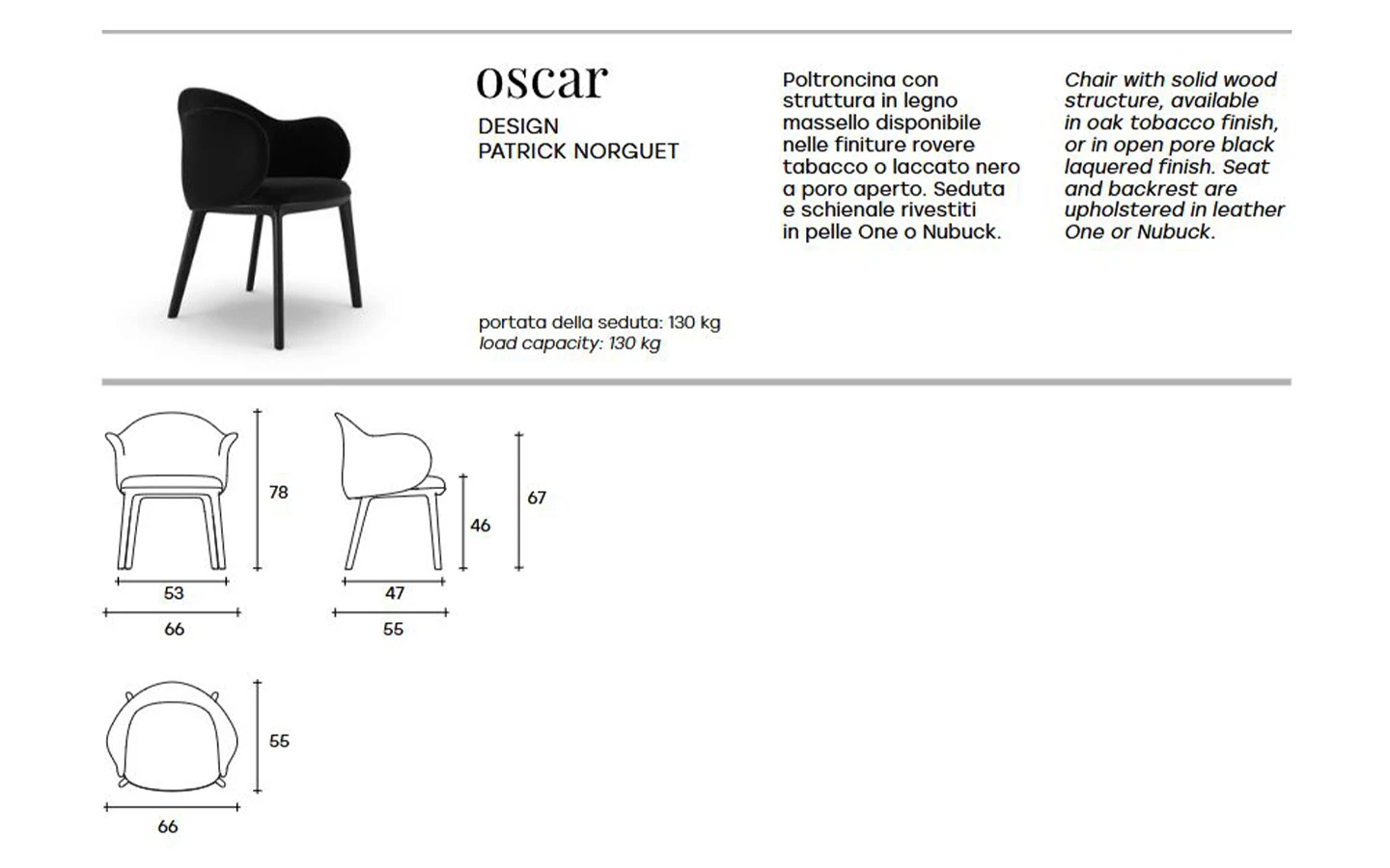 Стол OSCAR FIAM Italia - 9 - Stolbg.com