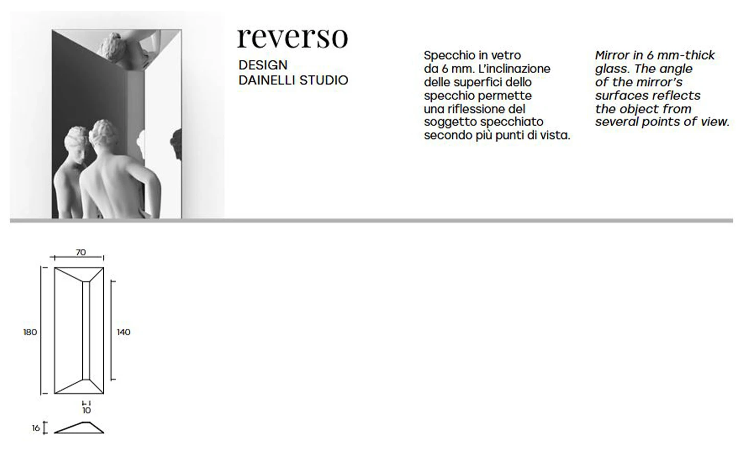 Огледало REVERSO FIAM Italia - 4 - Stolbg.com