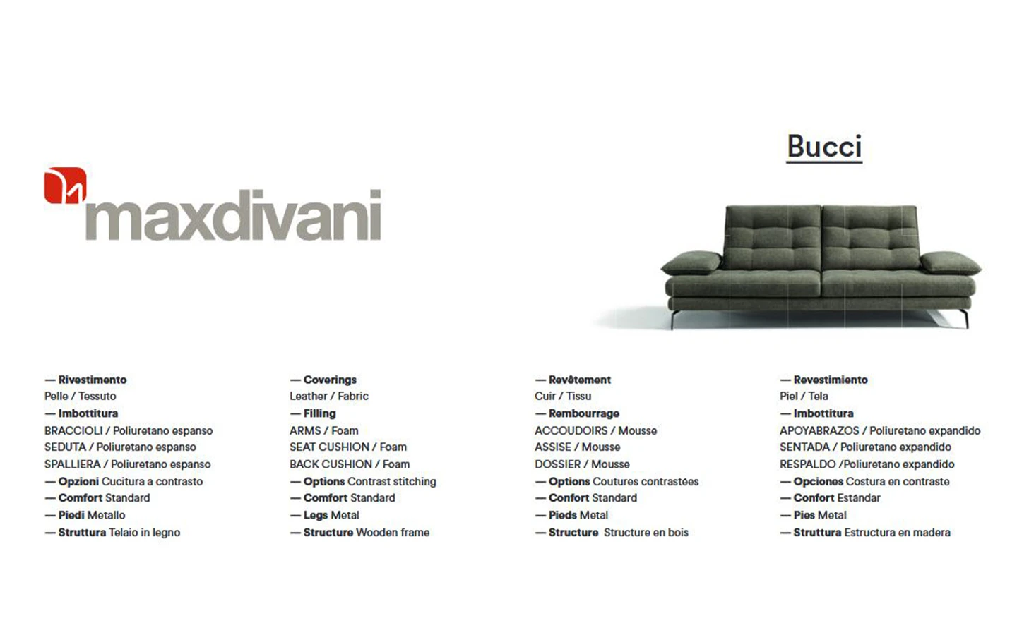 Диван BUCCI Max Divani - 8 - Stolbg.com