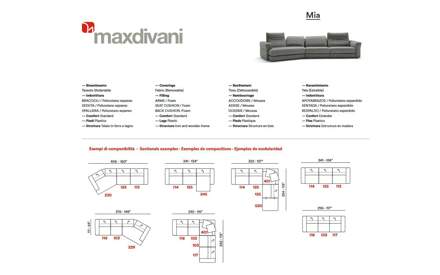 Диван MIA Max Divani - 10 - Stolbg.com